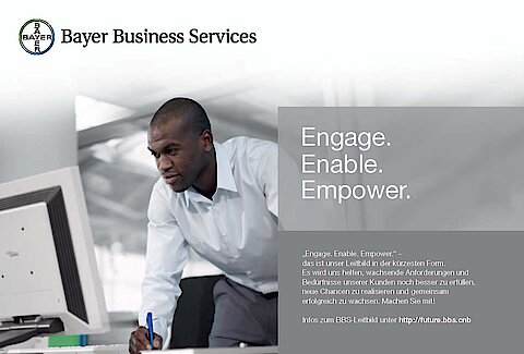 Business Services / Bayer AG – From Support Unit to Business Enabler: New overarching communication strategy, revised corporate identity, new corporate design, brand management, global employee communication
